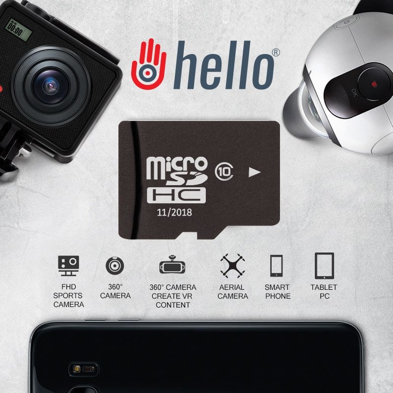 Hello 8 GB Micro SD Hafıza Kartı