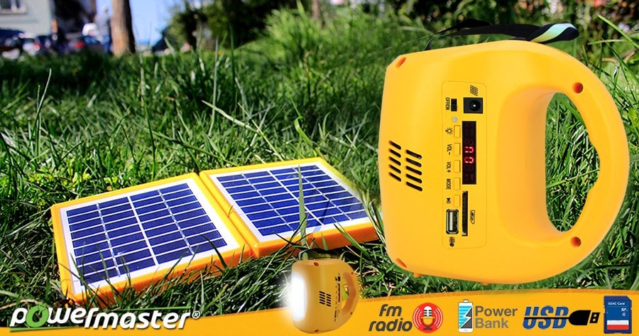 Powermaster Radyolu Şarjlı Solar Aydınlatma Seti 