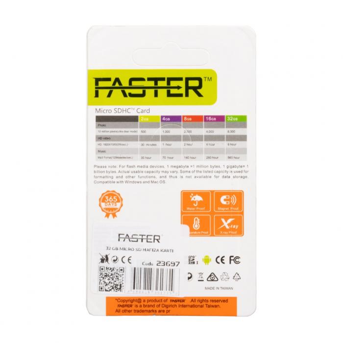 FASTER 32 GB MICRO SD HAFIZA KARTI