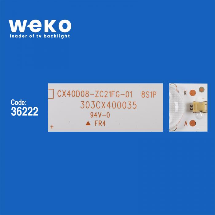 WKSET-5741 36222X4 CX40D08-ZC21FG-01 303CX400035  4 ADET LED BAR