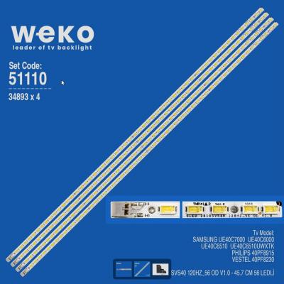 WKSET-6110 34893X4 SLED 2010SVS40 120HZ_56 OD V1.0  4 ADET LED BAR (56LED)