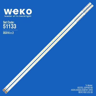 WKSET-6133 35316X2 32INCH-HD-36 - G1GE-320SM0-R2 2 ADET LED BAR (36LED)