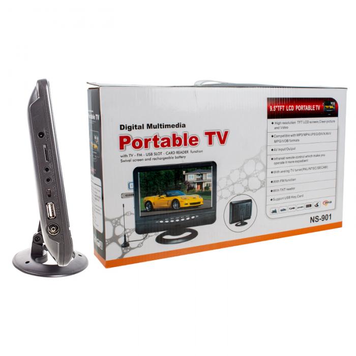 POWERMASTER PM-4654 9.5 TFT LCD USB/SD ANALOG TV TUNER PORTABLE TV MONİTÖR