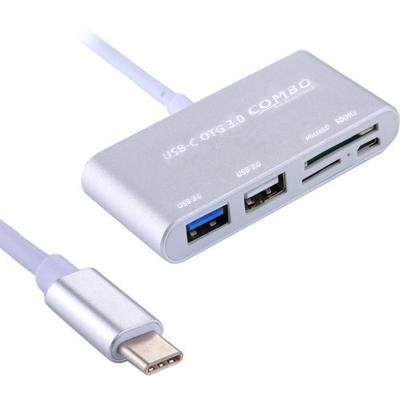 POWERMASTER USB TYPE-C TO OTG COMBO USB 3.0 HUB+KART OKUYUCU