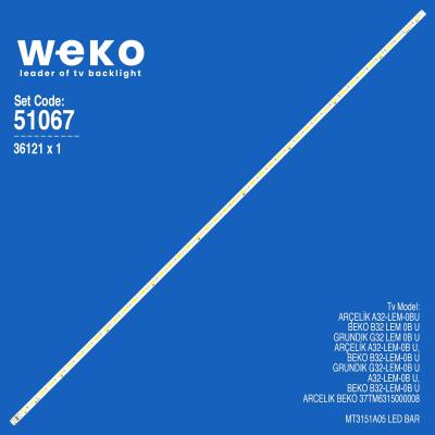 WKSET-6067 36121X1 SHINEON ShineOn 2D00292 REV A  1 ADET LED BAR (44LED)
