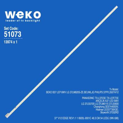 WKSET-6073 13974X1 37 V12 EDGE REV1.1 1 1 ADET LED BAR (54LED)