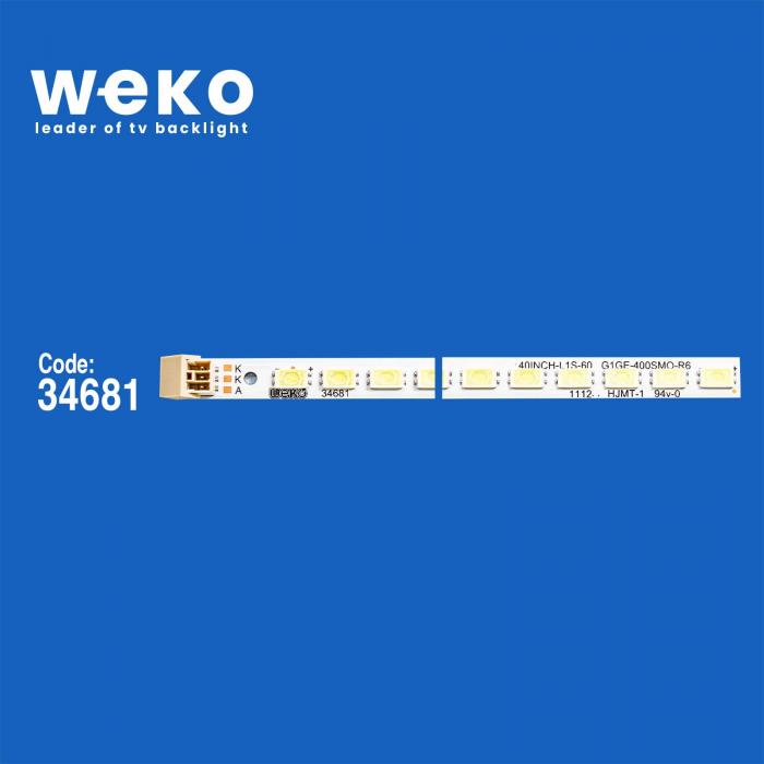 WKSET-6335 34681X2 SAMSUNG 2012 VESTEL 405630 60 H1 2 ADET LED BAR (60LED)