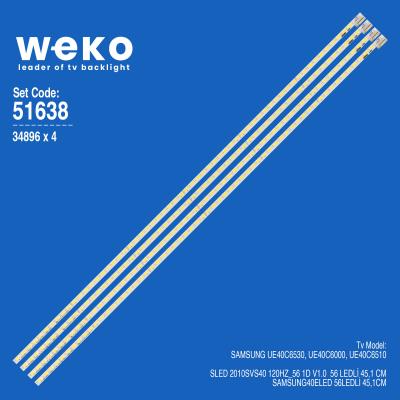 WKSET-6638 34896X4 SLED 2010SVS40 120HZ_56 1D V1.0  4 ADET LED BAR (56LED)