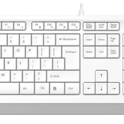 A4 TECH F1010-BEYAZ F1010 Kablolu Q TR Multimedya Klavye Mouse Set