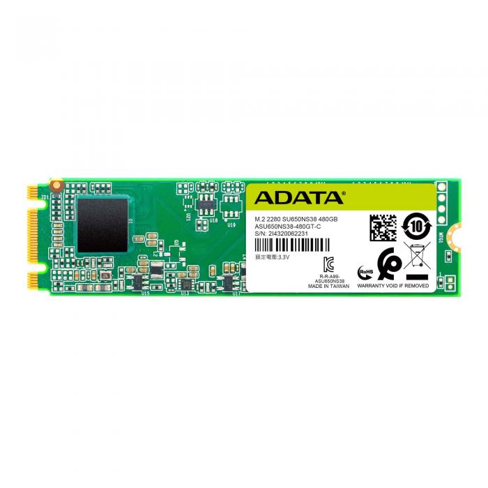 ADATA ASU650NS38-240GT-C 240GB SU650N M.2 Sata 550-500MB/s Flash SSD