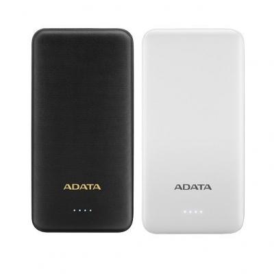 ADATA AT10000-USBA-CWH 10000mAh 37Wh+DC 5V /  2.0A Taşınabilir Şarj Cihazı Powerbank Beyaz