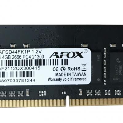 AFOX AFSD44FK1P DIM 4GB 2666MHZ DDR4 SODIMM