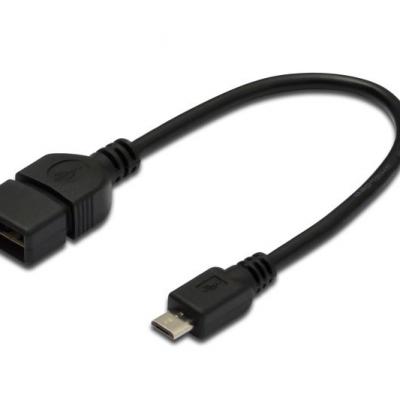 ASSMANN AK-300309-002-S USB2.0 to Micro USB OTG Kablosu