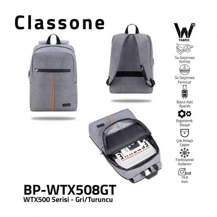 CLASSONE BP-WTX508GT  BP-WTX508GT 15.6" Sırt ÇNT GRİ-TURUNCU