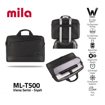 CLASSONE ML-T500 Mila ML-T500 Viena Serisi 15.6" Su Geçirmez Kumaş Laptop Notebook Taşıma