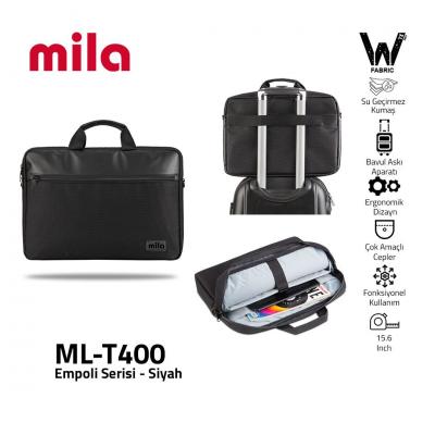 CLASSONE ML-T400 MILA ML-T400 Empoli 15.6" Laptop Çantası-Siyah