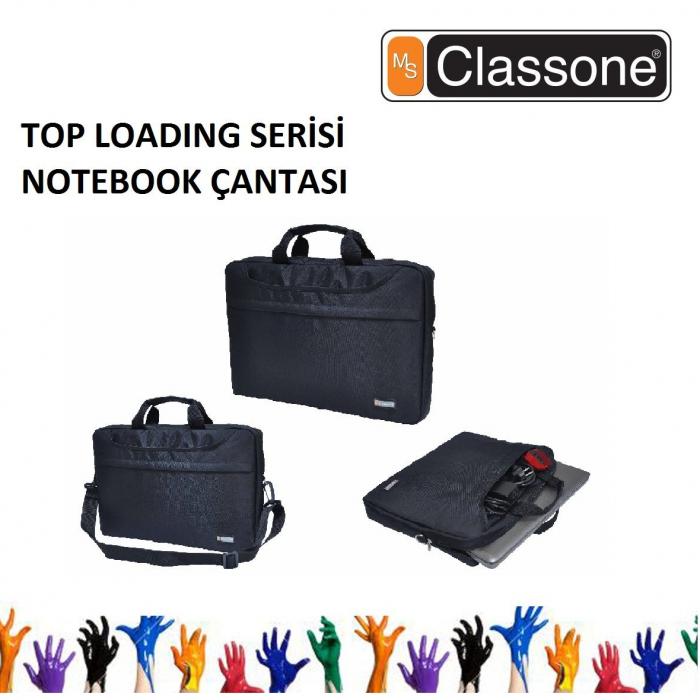 CLASSONE TL2561 15.6' Toploading Serisi Siyah Notebook Çantası