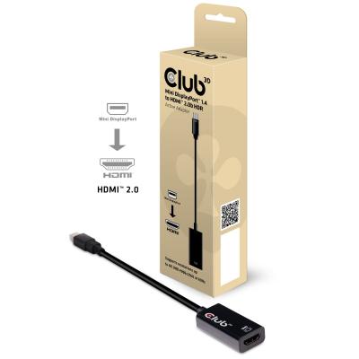 CLUB3D CAC-1180 Mini DisplayPort 1.4 - HDMI 2.0b HDR Çevirici