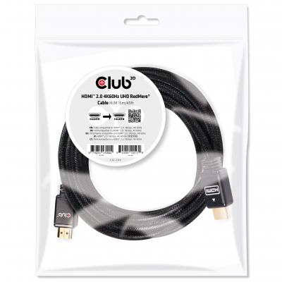 CLUB3D CAC-2314 15m M/M 2.0 4K 60Hz RedMere HDMI Görüntü Kablosu