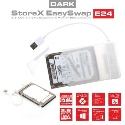 DARK DK-AC-DSE24U3 2.5' USB3.0 Plastik Kolay Montaj Disk Kutusu