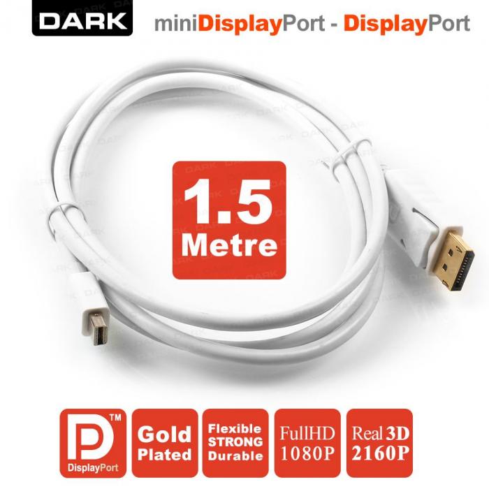 DARK DK-CB-DPXMDPL150 1.5M Mini Display Port - Display Port Kablo Çoklayıcı