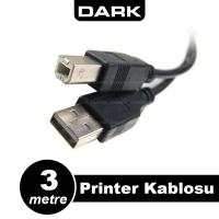 DARK DK-CB-USB2PRNL300 3m USB2.0 Data ve Yazıcı Kablosu