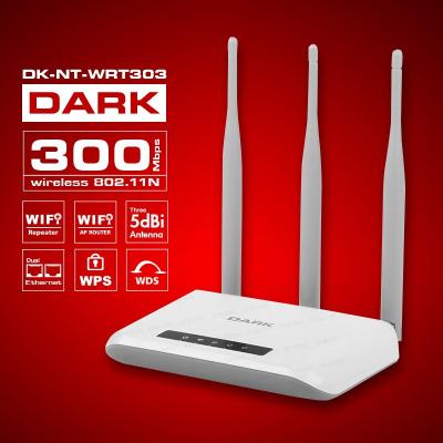 DARK DK-NT-WRT303 300Mbps WiFi 3x5dBi Antenli Kablosuz Router Access Point
