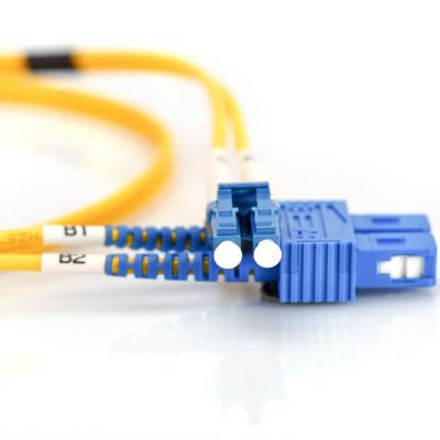 DIGITUS DK-2932-03 FO patch cord, duplex, LC to SC SM OS2 09/125 µ, 3 m Uzunluk 3m