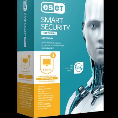 ESET 8697690850729 Smart Security Premium V10, 3K, 1Y, Kutu Antivirüs