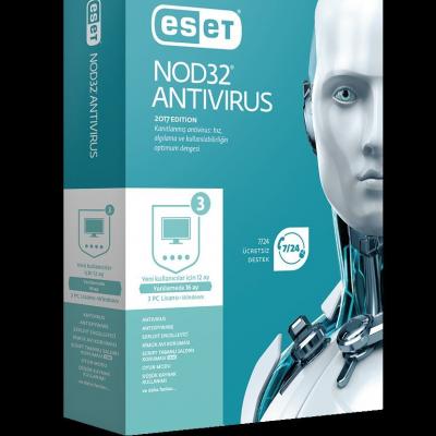 ESET 8697690850798 NOD32 V10, 3K, 1Y, Kutu Antivirüs