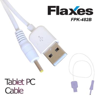 FLAXES FPK-482B USB Uçlu Beyaz Tablet Şarj Kablosu
