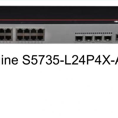HUAWEI S5735-L24P4X-A1 24 10/100/1000BASE-T ports 4 10GE SFP+ ports PoE+ AC power
