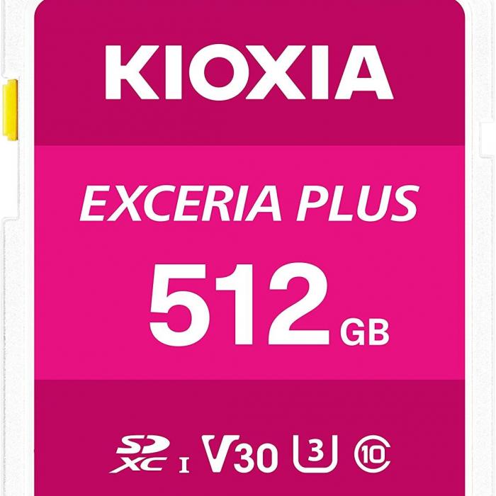 KIOXIA LMPL1M512GG2 512GB EXCERIA PLUS microSD C10 U3 V30 UHS1 A1 Hafıza kartı