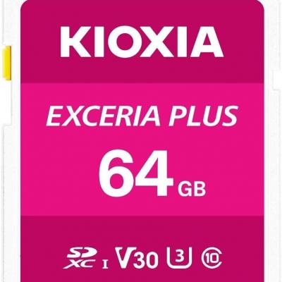 KIOXIA LNPL1M064GG4 64GB NormalSD EXCERIA PLUS C10 U3 V30 UHS1 R98 Hafıza kartı