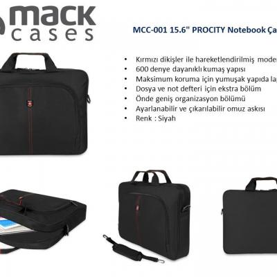 MACK MCC-001 15.6" Procity Siyah Notebook Çantası