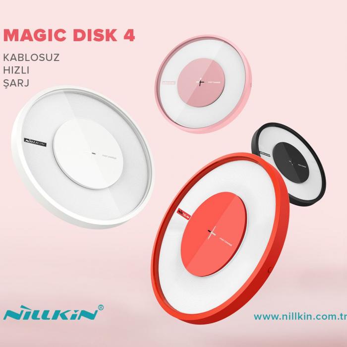 NILLKIN 6902048152304 Magic Disc4 10W Kırmızı Hızlı Şarj