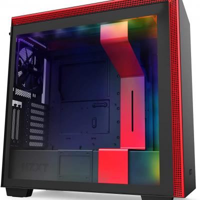 NZXT CA-H710I-BR H710i Mid Tower Black/Red Chassis with Smart Device 2? 3x120? 1x140mm