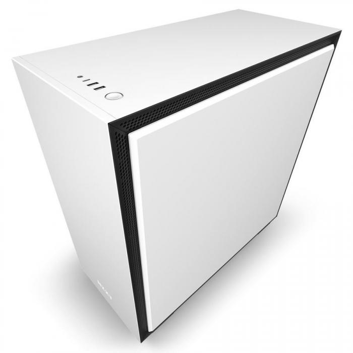 NZXT CA-H710I-W1 "H710i Mid Tower White/Black Chassis with Smart