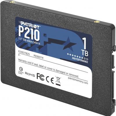 PATRIOT P210S1TB25 1TB P210 Sata 3.0 520-430MB/s 7mm 2.5" Flash SSD