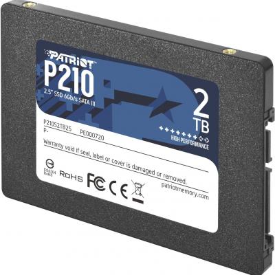PATRIOT P210S2TB25 2TB P210 Sata 3.0 520-430MB/s 7mm 2.5" Flash SSD