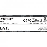 PATRIOT P310P192TM28 SSD 1.92TB P310 VPN100 M.2 2280 PCIE 2100/1800
