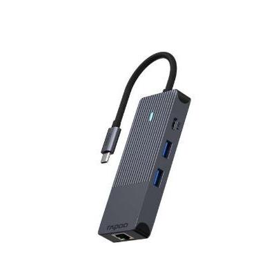 RAPOO 11412 UCM-2004 8-IN-1 USB-C Çoklu Adaptör HDMI