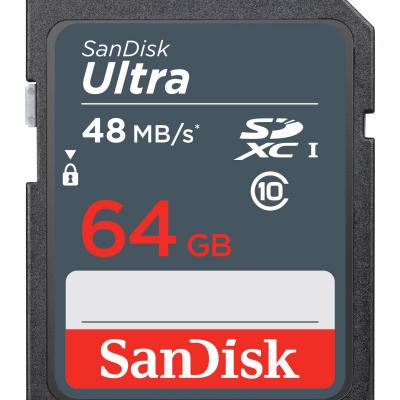 SANDISK SDSDUNB-064G-GN3IN 64GB Ultra SDXC 48MB Class 10 UHS I SD-MMC Kart