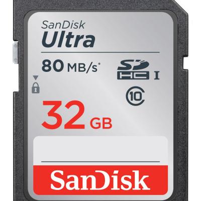 SANDISK SDSDUNC-032G-GN6IN 32GB Ultra SDHC 80MB Class 10 UHS I SD-MMC Kart
