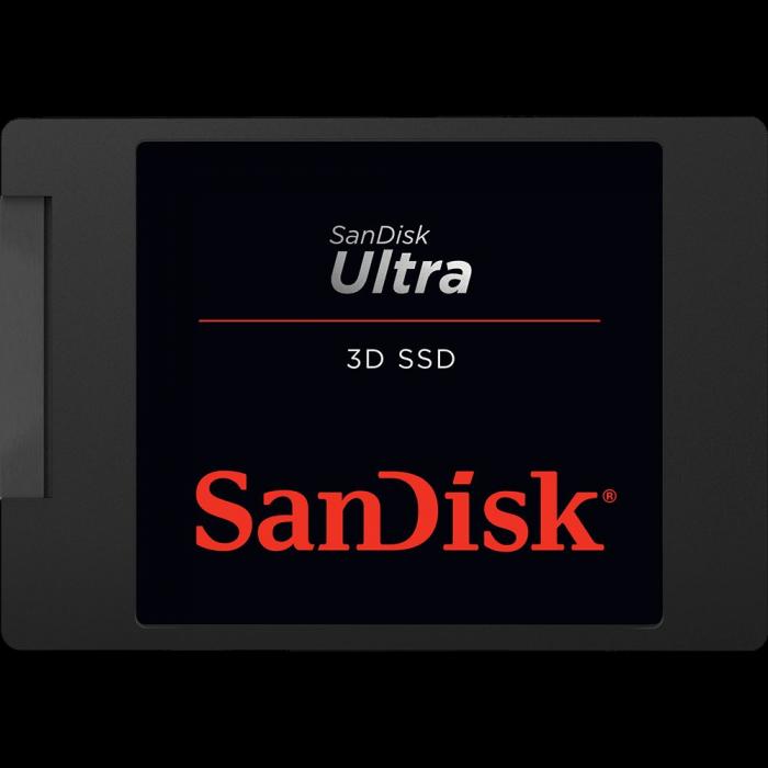 SANDISK SDSSDH3-500G-G25 500GB Ultra 3D Sata 3.0 560-530MB/s 2.5" Flash SSD