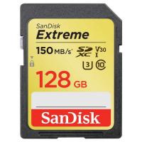 SANDISK SDSDXV5-128G-GNCIN Extreme SDXC Card 128GB 150MB/s V30 UHS