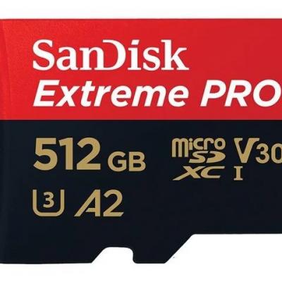 SANDISK SDSQXCD-512G-GN6MA ExtremePro microSD UHSICard 500GB