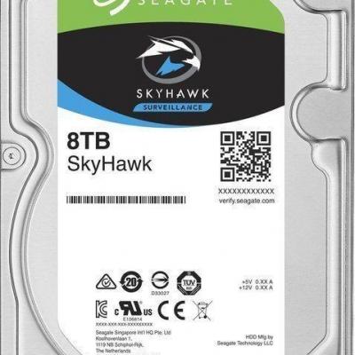 SEAGATE ST8000VX004 8TB SkyHawk Sata 3.0 7200RPM 256MB 3.5' Dahili Güvenlik Disk