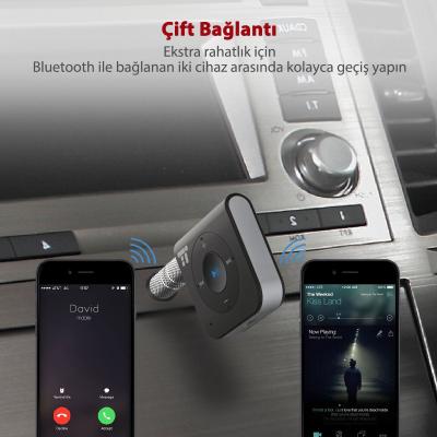 TAOTRONICS TT-BR06 Bluetooth Alıcı 3.5 mm Stereo Çıkış ve Eller Serbest Arama 15