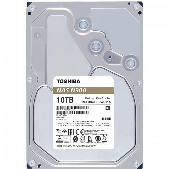 TOSHIBA HDWG11AUZSVA 10TB Sata 3.0 7200RPM 256MB 3.5' Dahili Disk